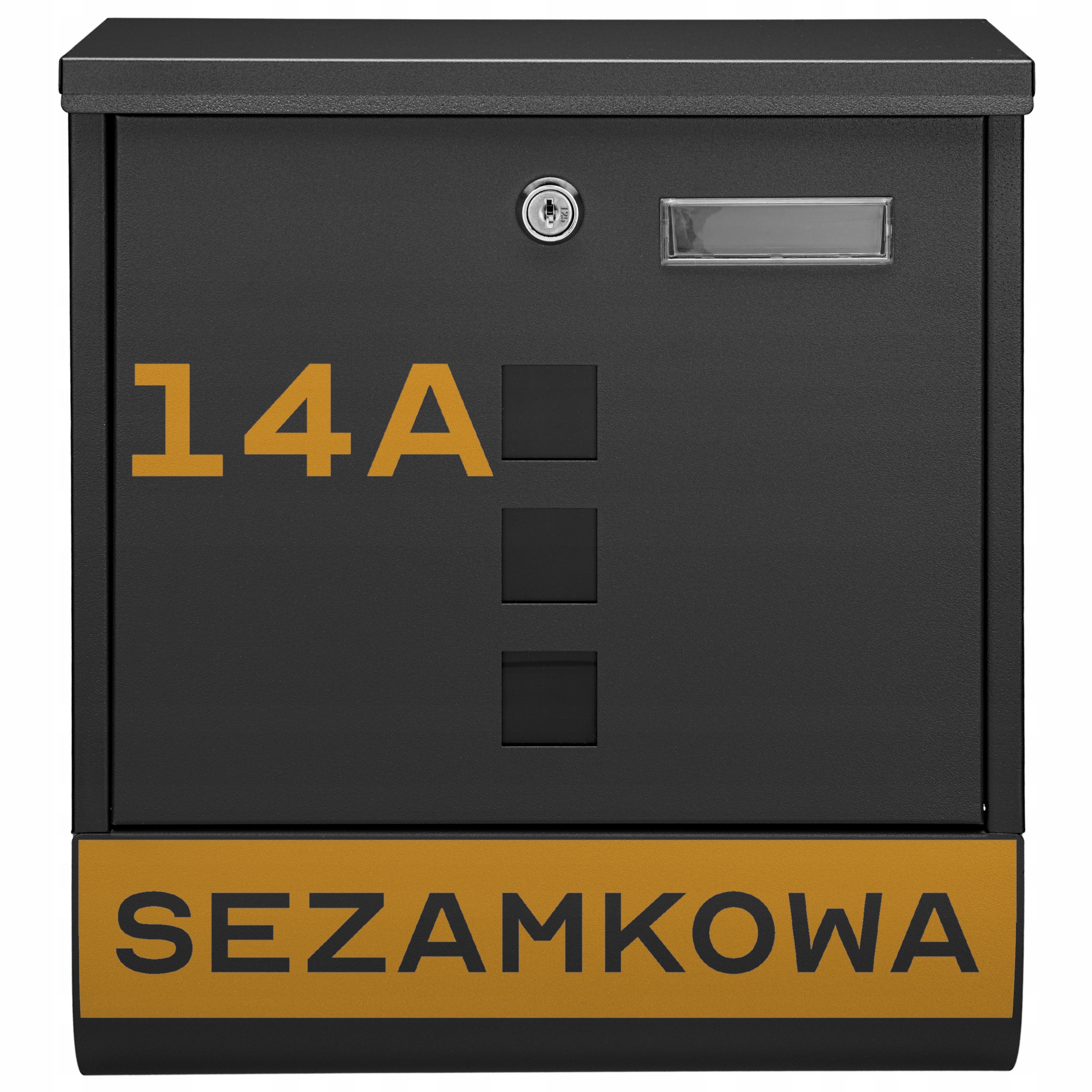 

Czarna Skrzynka Pocztowa Na Pocztę Złoty Wzór