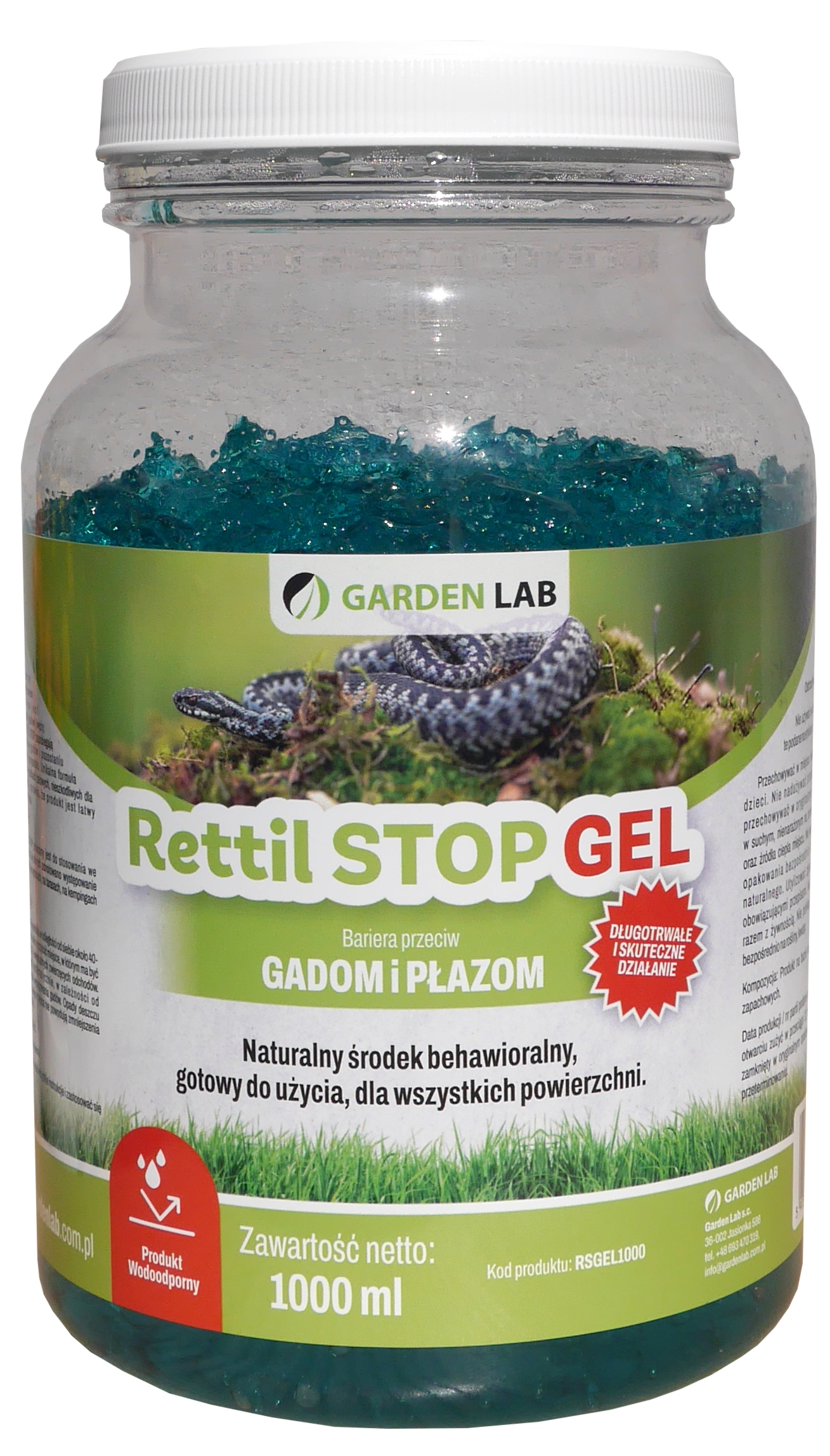 GEL MOCNY ODSTRASZACZ gadów płazów węży 1 Litr - Rettil