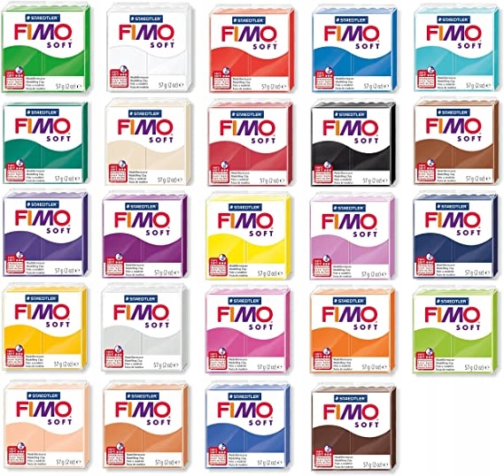 FIMO SOFT MASA PLASTYCZNA ZESTAW 24 KOL