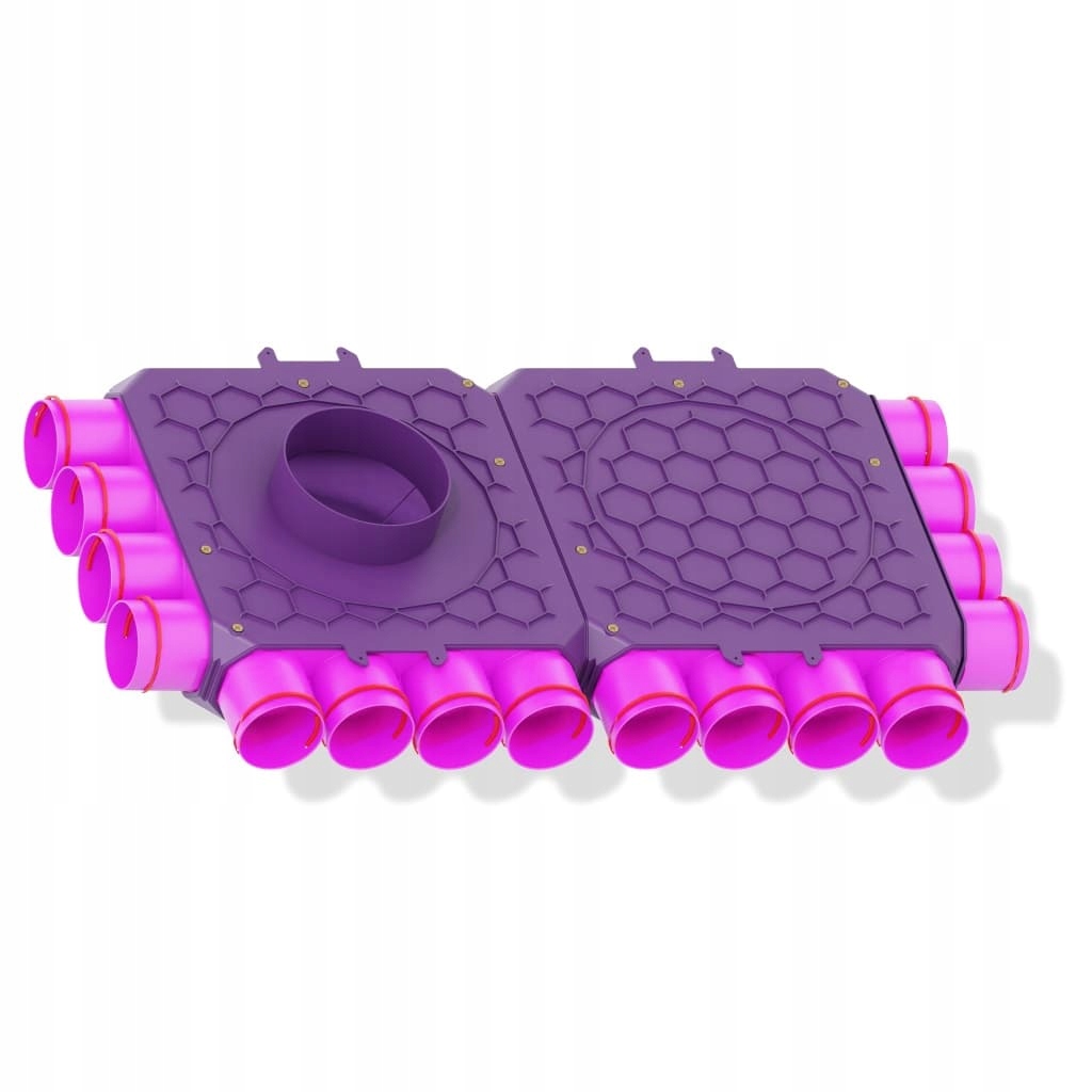 Jednořadý úhlový rozdělovač 16-75-160 (4+8+4+0) Max-vent