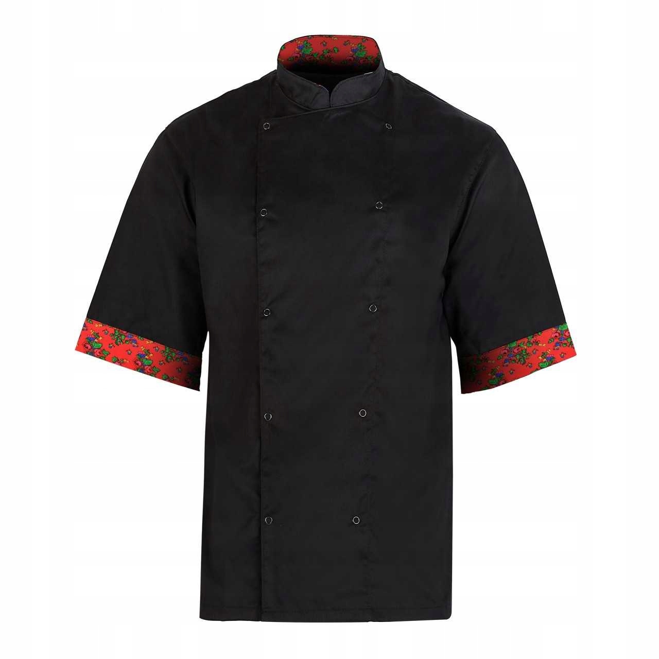 Mikina Černá Horalský Folk Krátký rukáv Velikost L