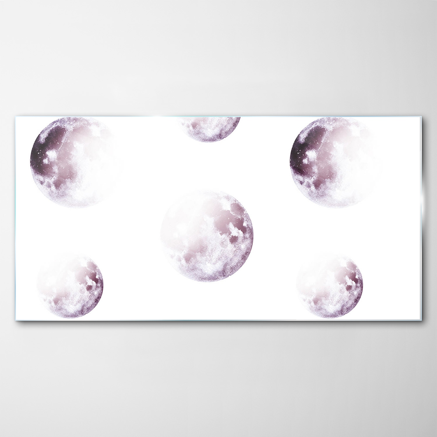 Tvrdený sklenený obraz Mesiac Vesmír 100x50