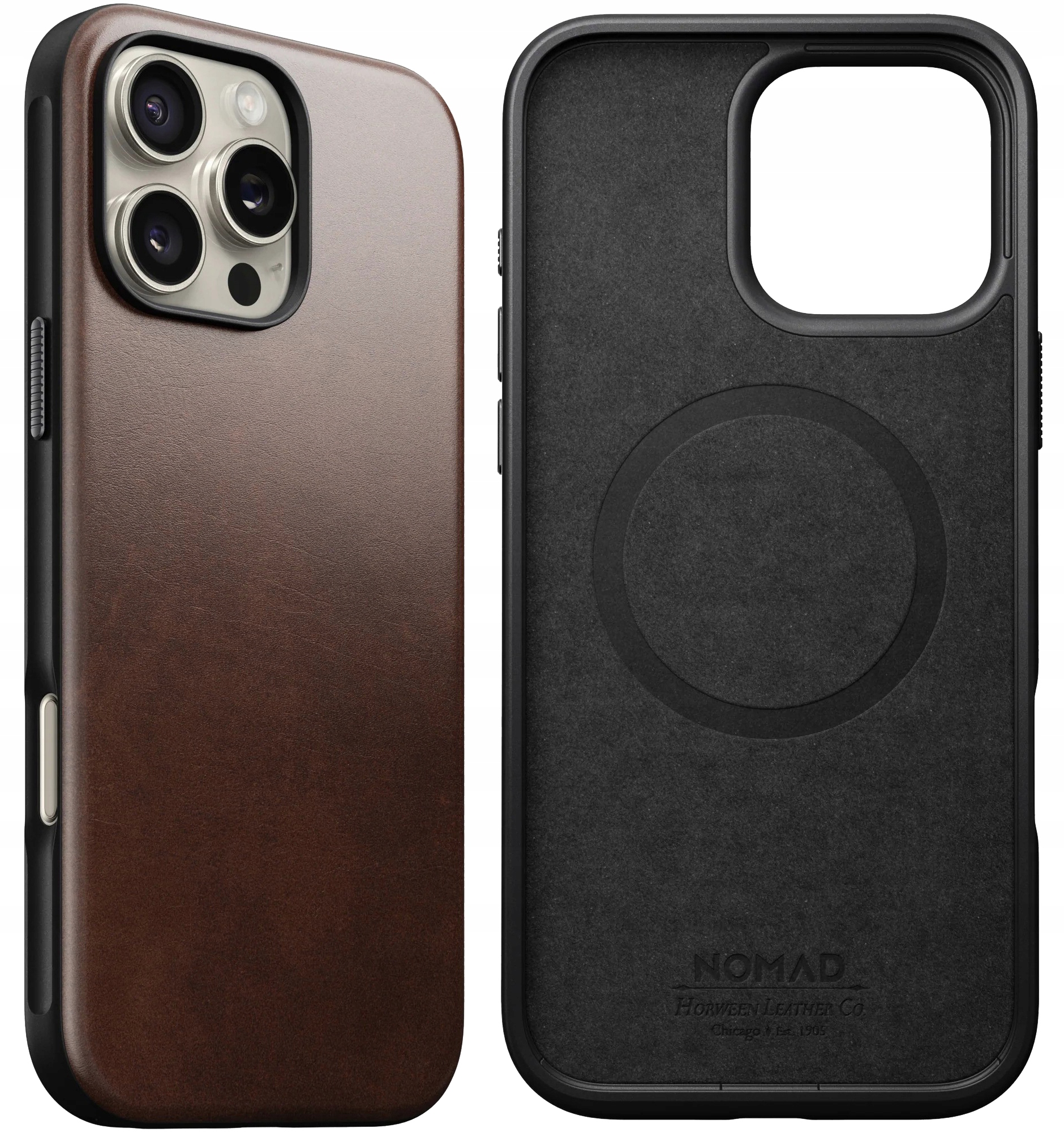 kryt pouzdro Nomad Leather MagSafe pro iPhone 16 Pro Max