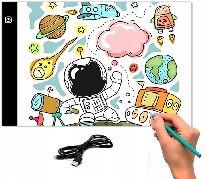 TABLET GRAFICZNY deska kreślarska LED PREZENT