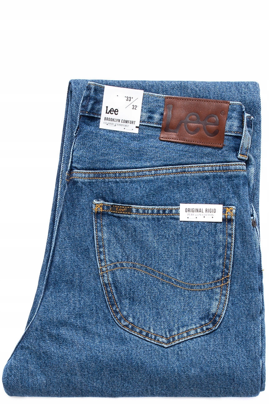 

Lee Brooklyn Straight Spodnie Jeans Proste W33 L32