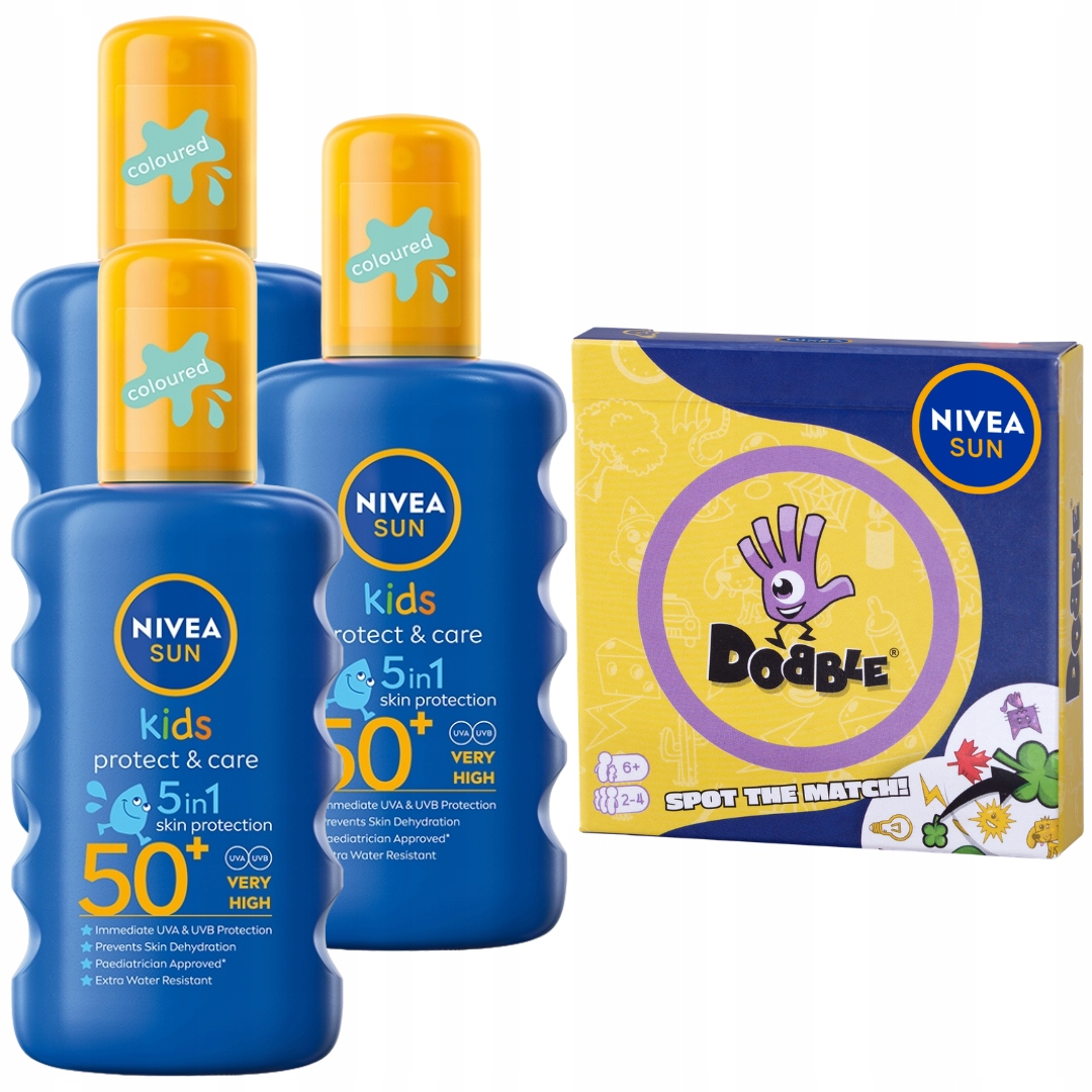 Balsam Nivea Sun Kids Protect Care na Słońce dla Dzieci 3x200ml