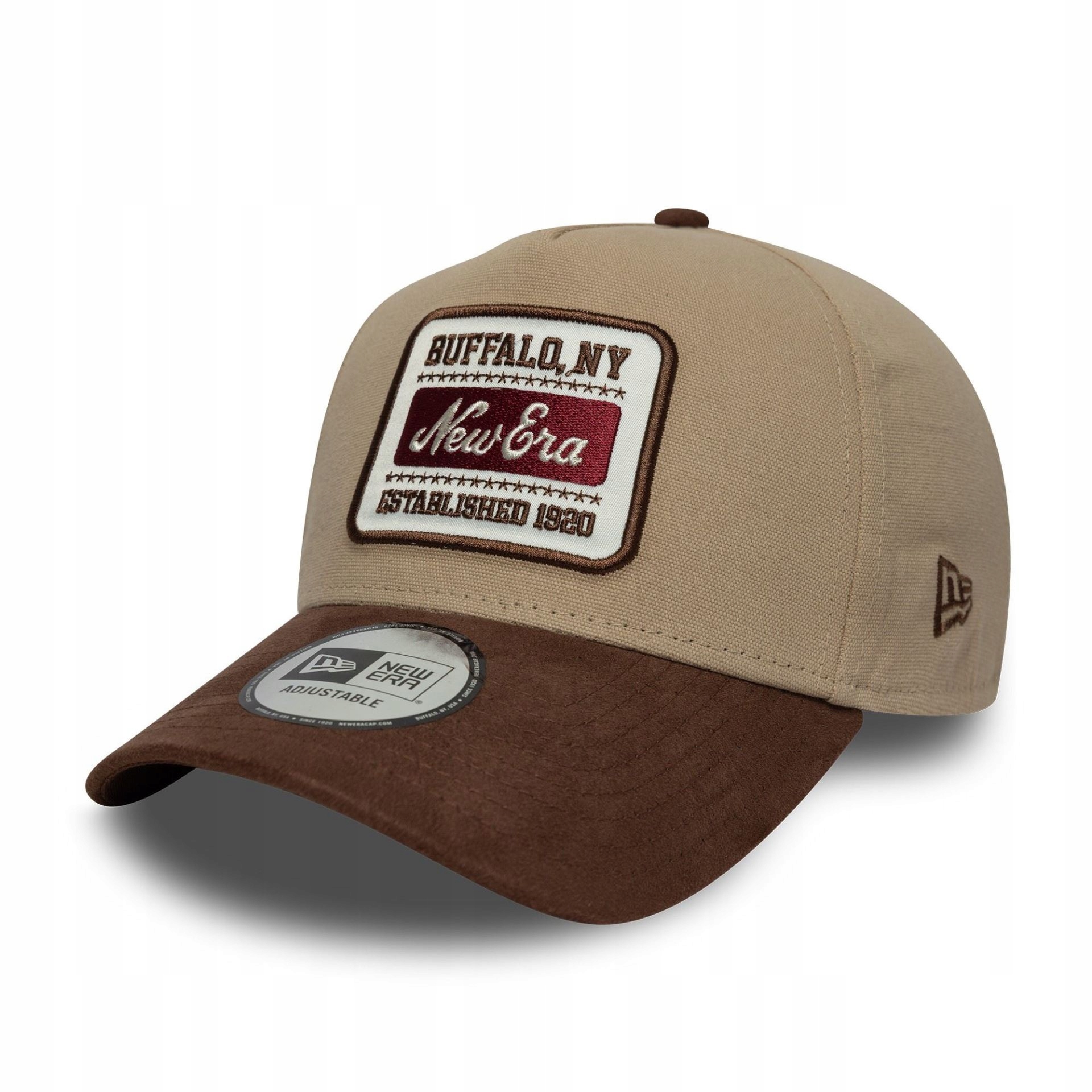 New Era kšiltovka Patch Suede Light Beige 9FORTY E-Frame Cap