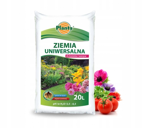 

Ziemia Uniwersalna Warzywa Kwiaty Planta 20l