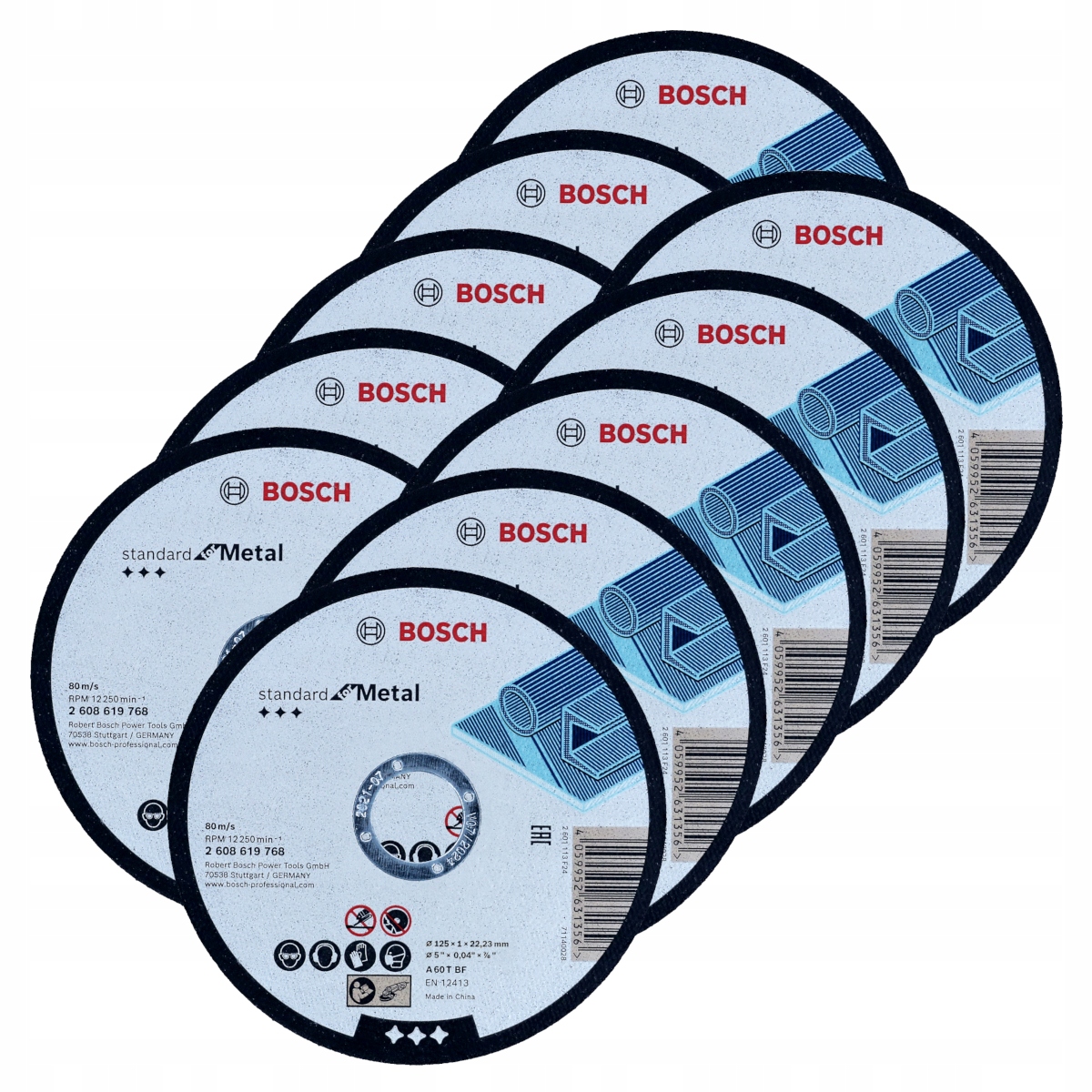 Tarcza tnąca prosta Bosch Standard for Metal 125x1,0x22,23 10 szt