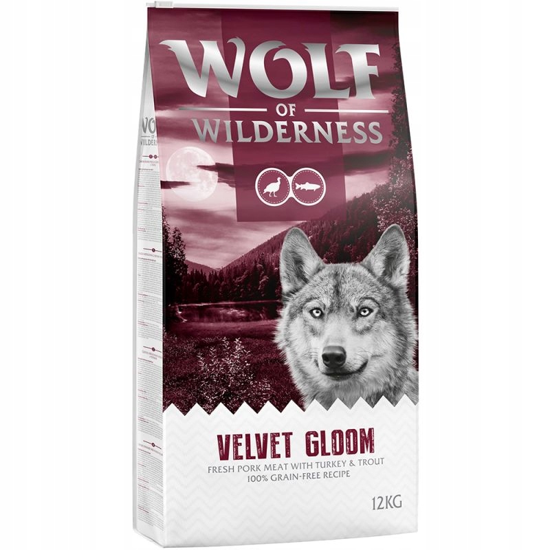 Wolf of Wilderness „Velvet Gloom“, krůta a pstruh 12 kg