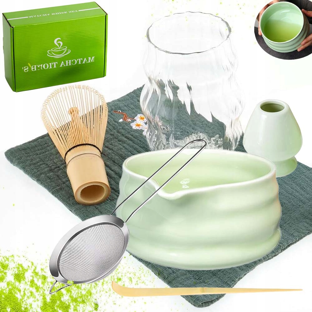 Levně Sada Čaj Matcha Matchy Miotelka Bambusová Japonský Čajový Obřad