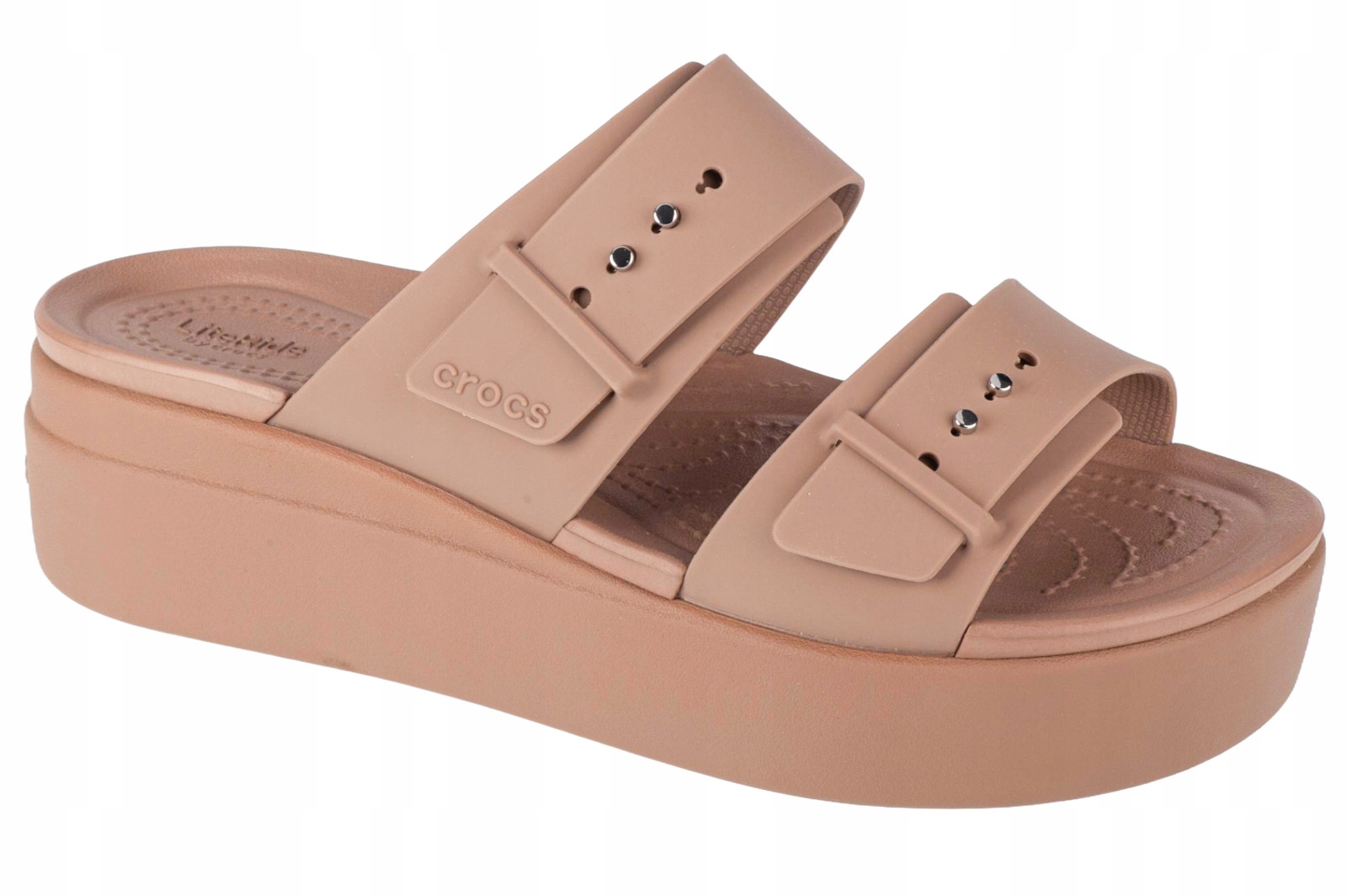 Crocs Brooklyn Low Wedge Sandal (37/38) Nazouváky Hnědá