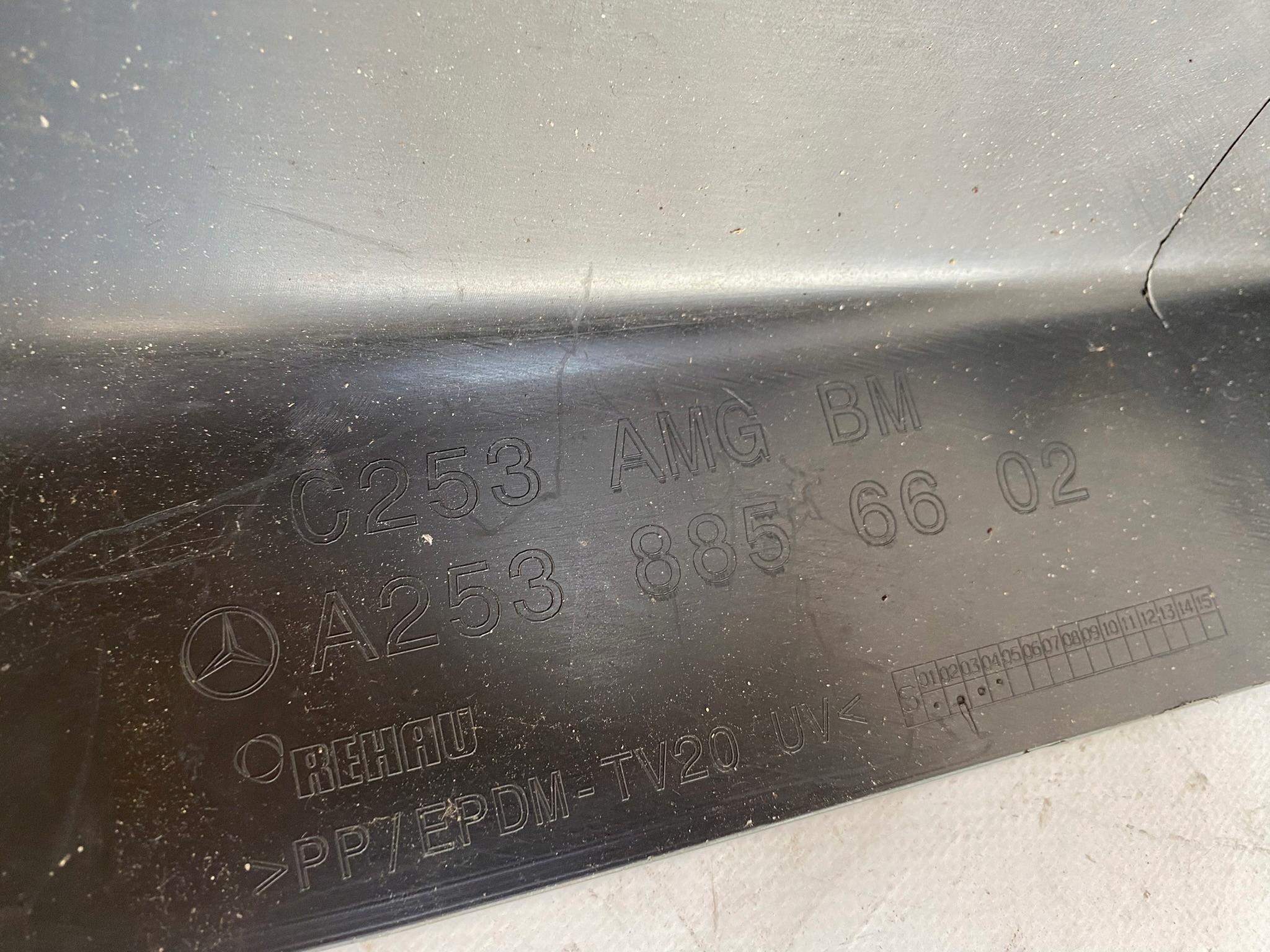 MERCEDES GLC AMG 6.3 COUPE 16- SPOILER diffuser bumper rear part A2538856602