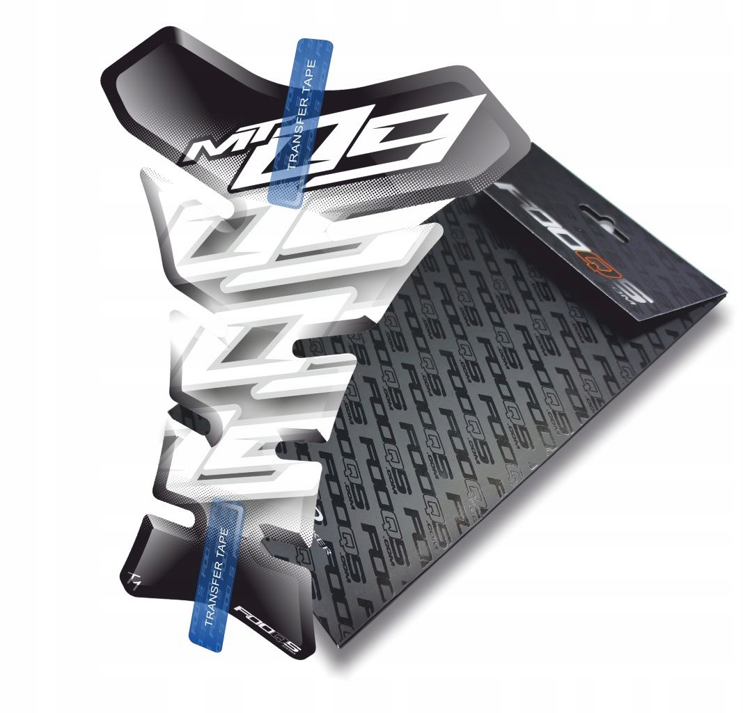 Tank-pad od firmy Fooqs pro Yamaha MT09 Mt 09 MT-09 Bílý
