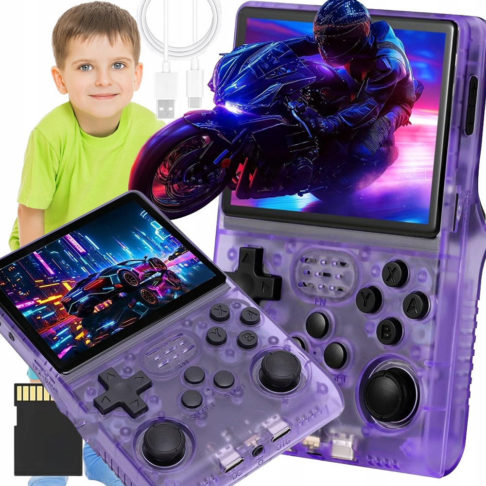 Konsola Do Gier R40S Pro 256GB Mini Retro System Konsoli Handheld 30000GIER