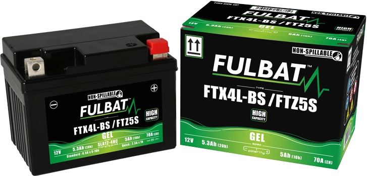 Akumulator Wzmocniony Fulbat YTX4L-BS YTZ5S Gel 12V 5Ah 70A Zamiennik Yuasa