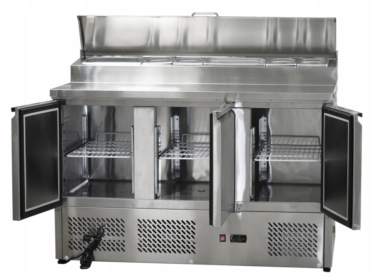 

Stół Chłodniczy Z Nadstawką 3-DRZWIOWY 380L Horeca