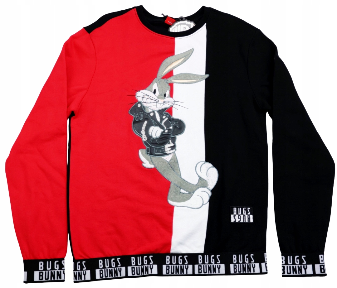 Pánská mikina bez kapuce Looney Tunes Bugs Bunny A Přátelé Bugs Haft vel. L $98