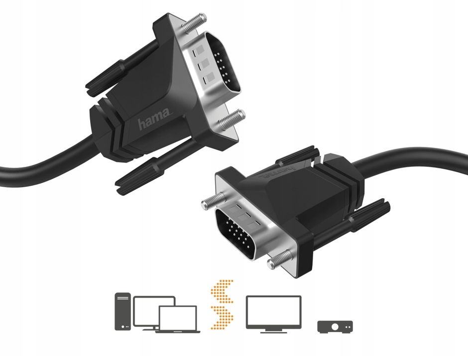 Hama KABEL VGA do monitora 1,5m FULL HD Marka Hama