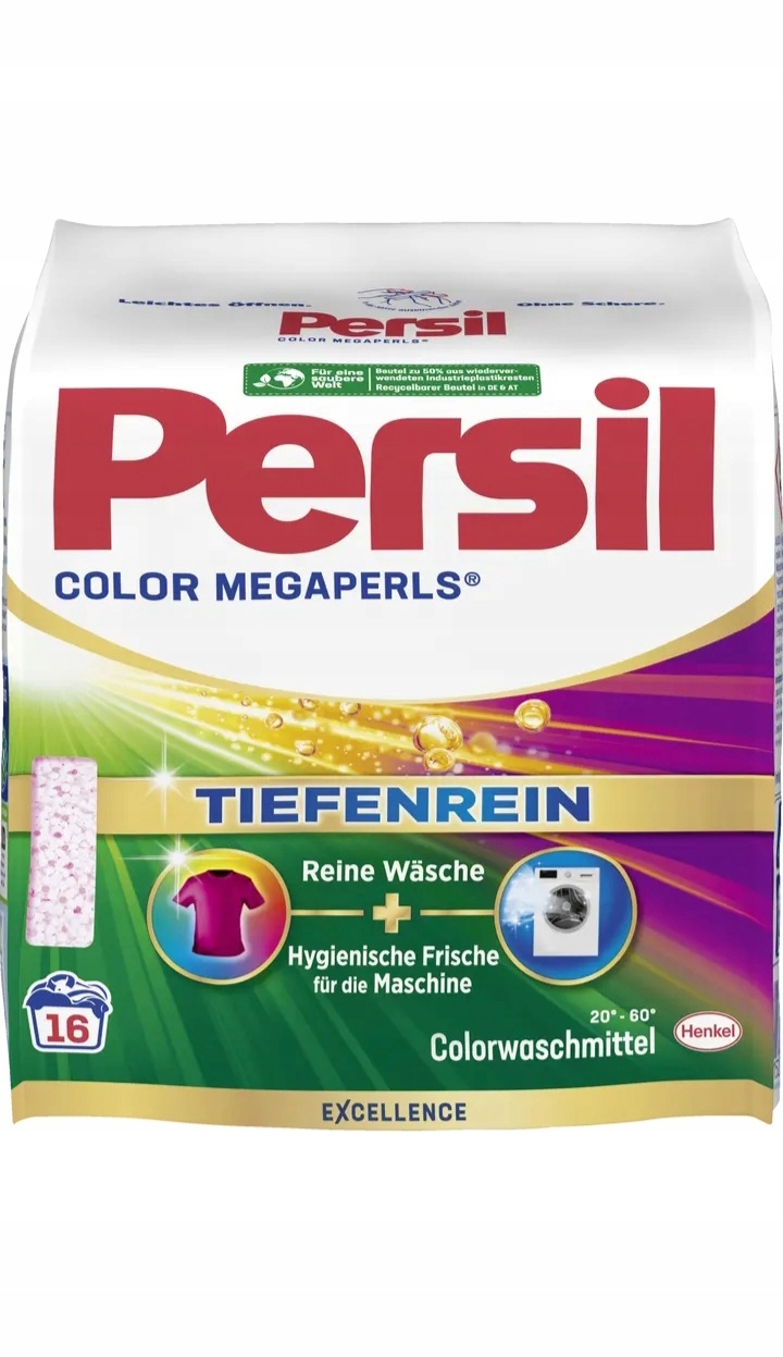 Persil Megaperls Color proszek do prania kolorów 16 prań z Niemiec 3 sztuki