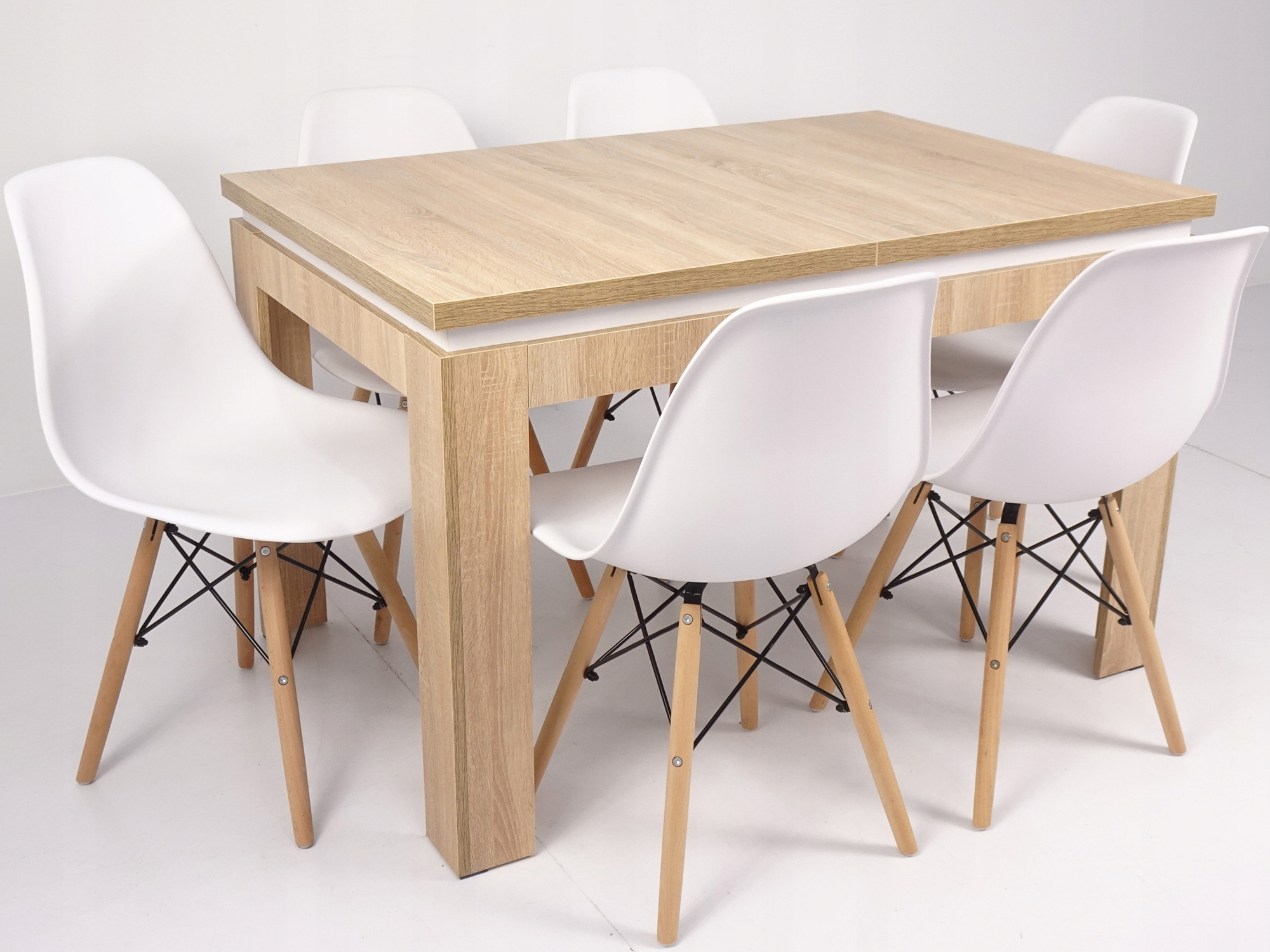 Skandynawski zestaw STÓŁ SONOMA 6 krzeseł KUCHNIA Marka Grande Meble