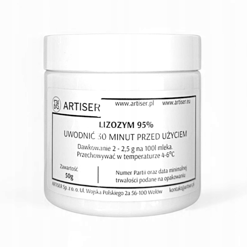 Lysozym v prášku 95% na sýry 50 g