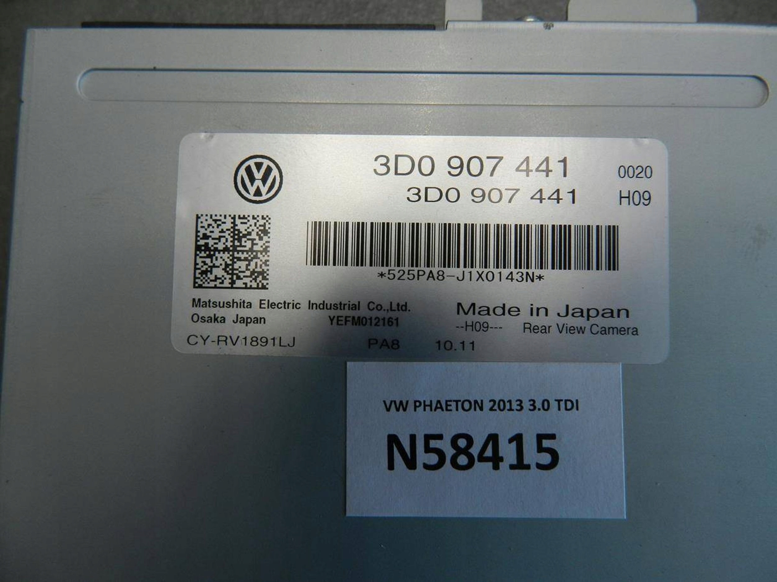 VW Phaeton module KAMERY 3D0907441