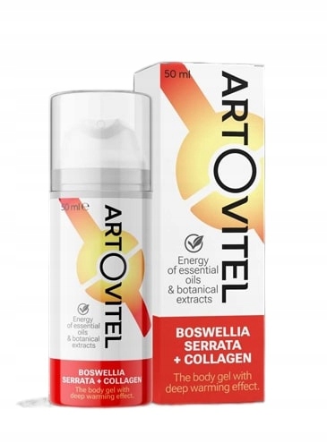 Artovitel żel do ciała rozgrzewający Boswellia kolagen 50 ml