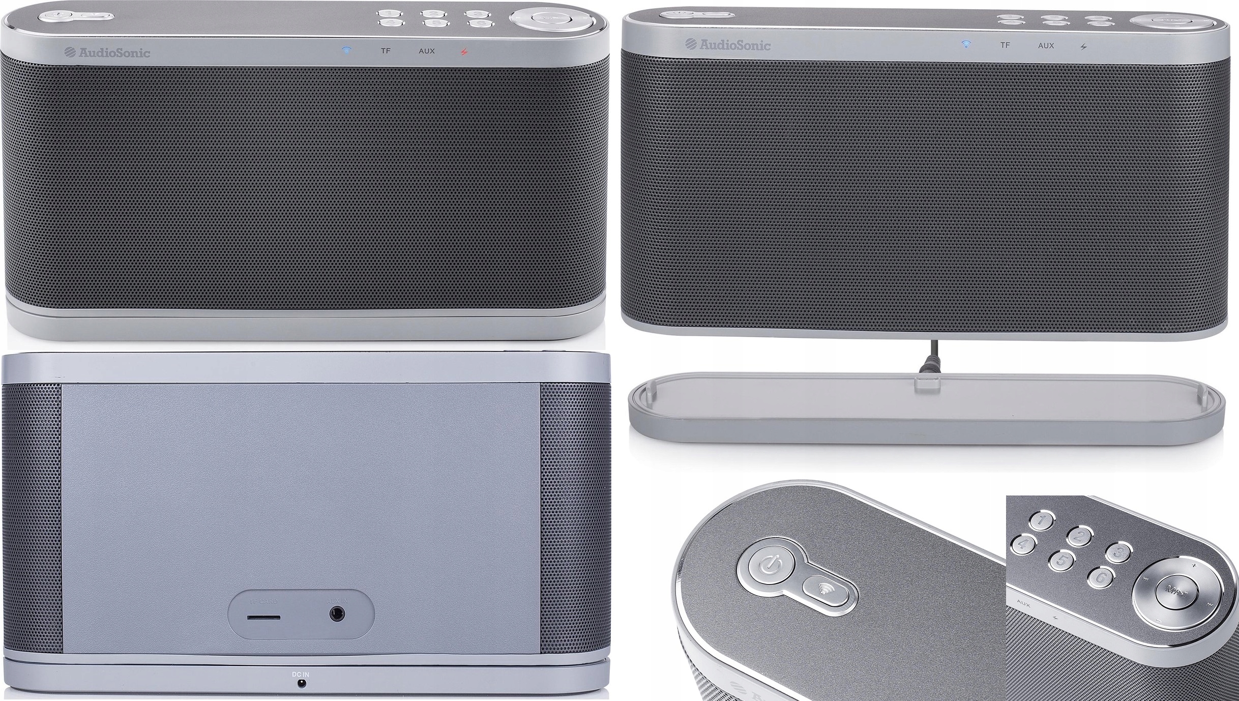 Přenosný Aluminiový Pevný 40W bezdrátový WiFi multiroom reproduktor Party