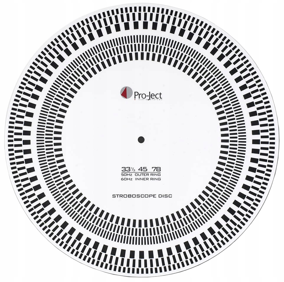 Šablona Pro-Ject Strobe it stroboskopický disk pro gramofon a vložku