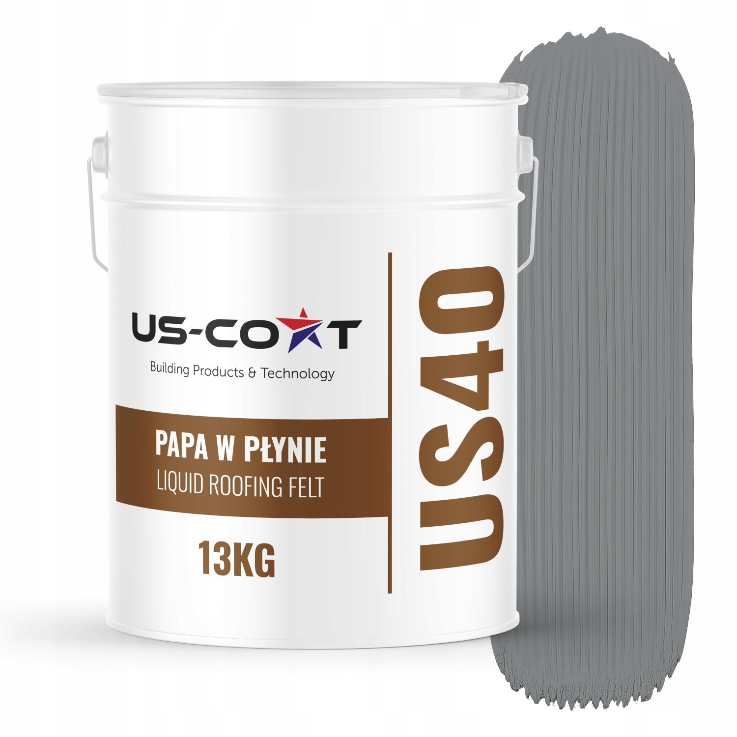 Tekutá Papa 13 Kg, Mrazuvzdorná, Vodotesná, Šedá Farba