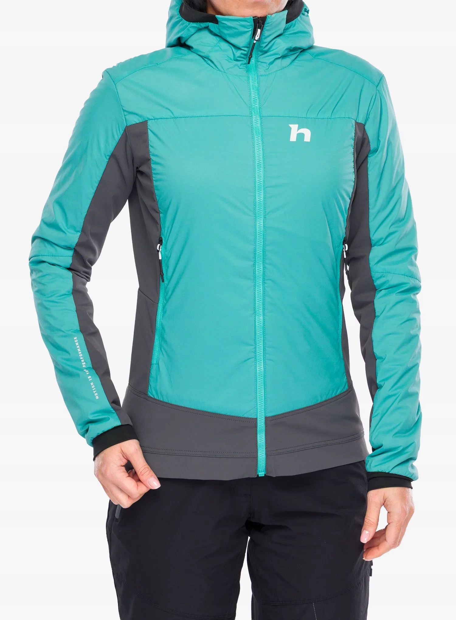 Dámská hybridní bunda Hannah Steep latigo bay/gray pinstripe 36 (s)