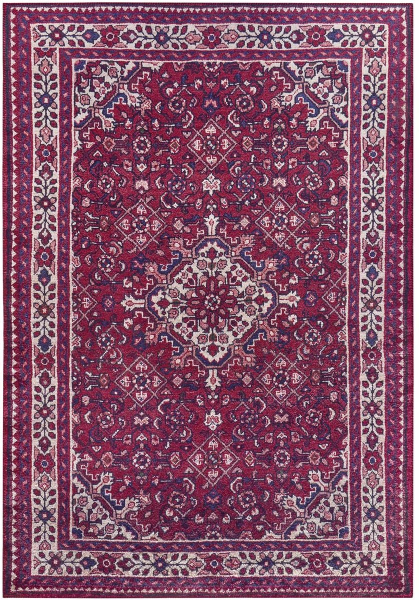 Bordó koberec orientální do obývacího pokoje, plochý koberec Vintage 120x170 cm