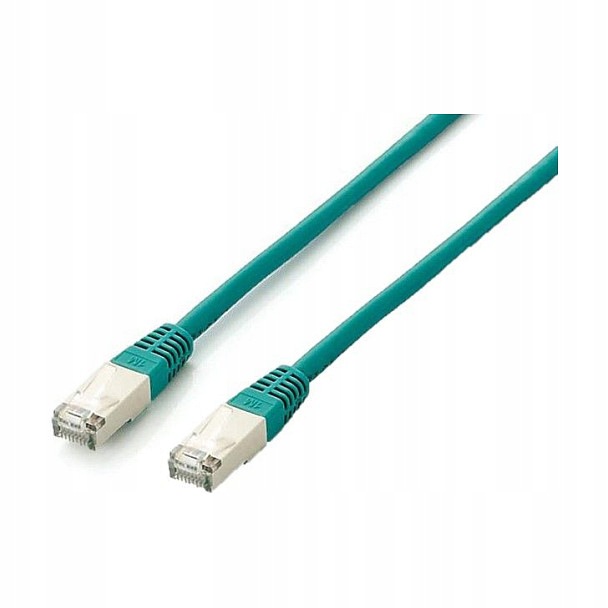 Kabel patchcord Cat6A S/ftp 2xRJ45 15 m zielony Lszh