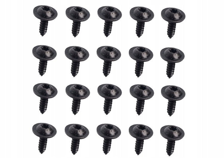 20x WKRĘT TORX ŚRUBA SPINKA NADKOLE ZDERZAK AUDI SEAT SKODA VW VOLKSWAGEN