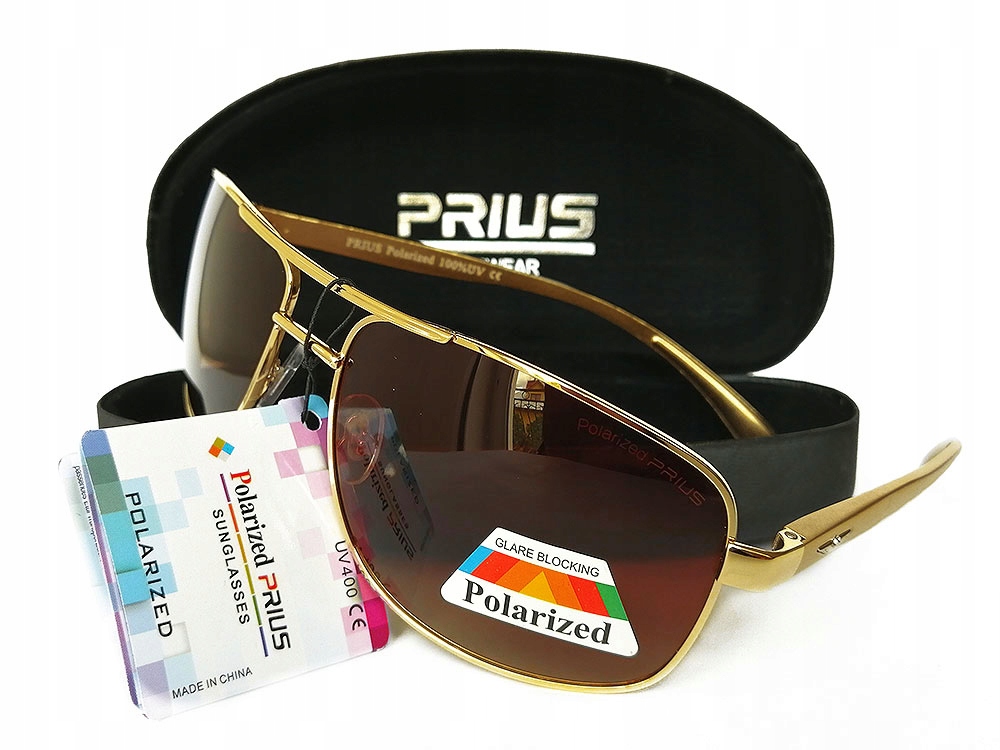 

Okulary Męskie Polaryzacyjne Aviator Fleks Etui