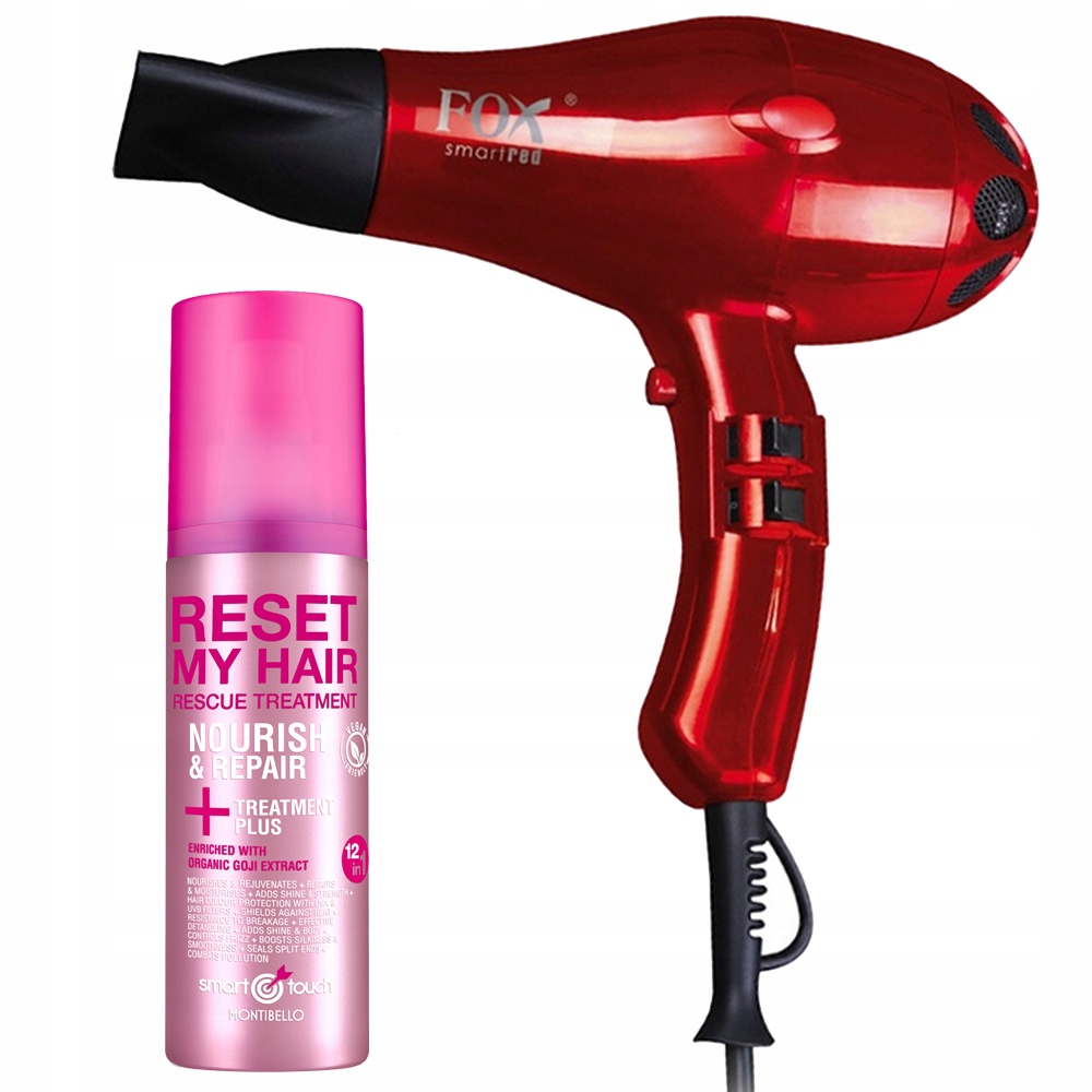 

Suszarka do włosów Fox Smart Red+odżywka