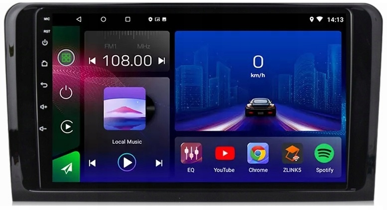 Радіо GPS Андроїд MERCEDES ML W164 USB WIFI 16GB