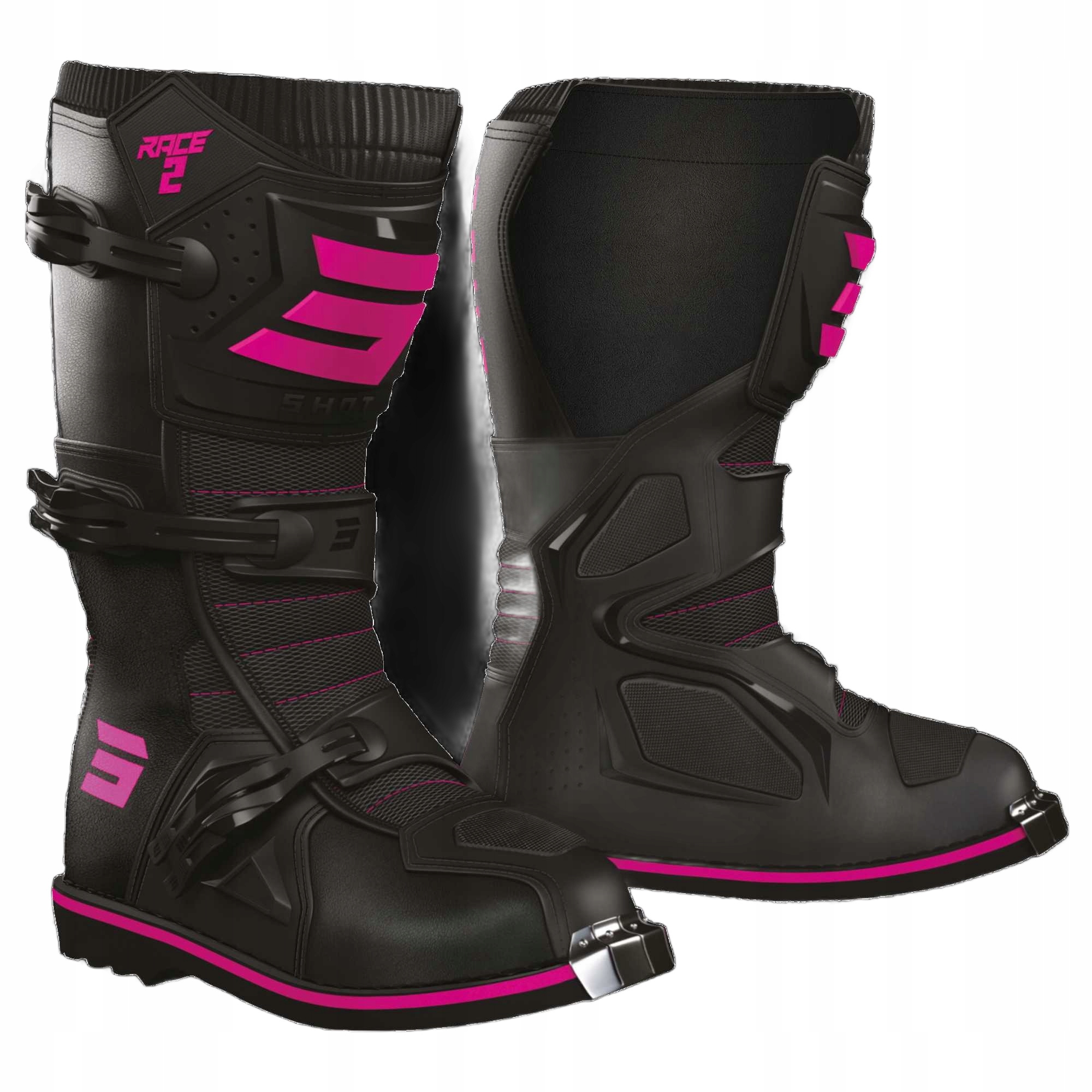 Detské Topánky Na Cross Shot Race 2 Kid Black/pink 33 A09-24D2-A03-33