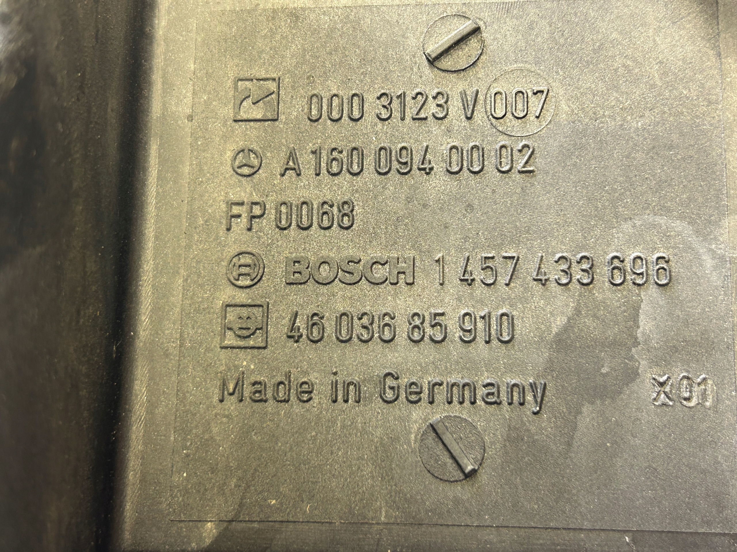 SMART 450 Gehäuse filter luft A1600940002