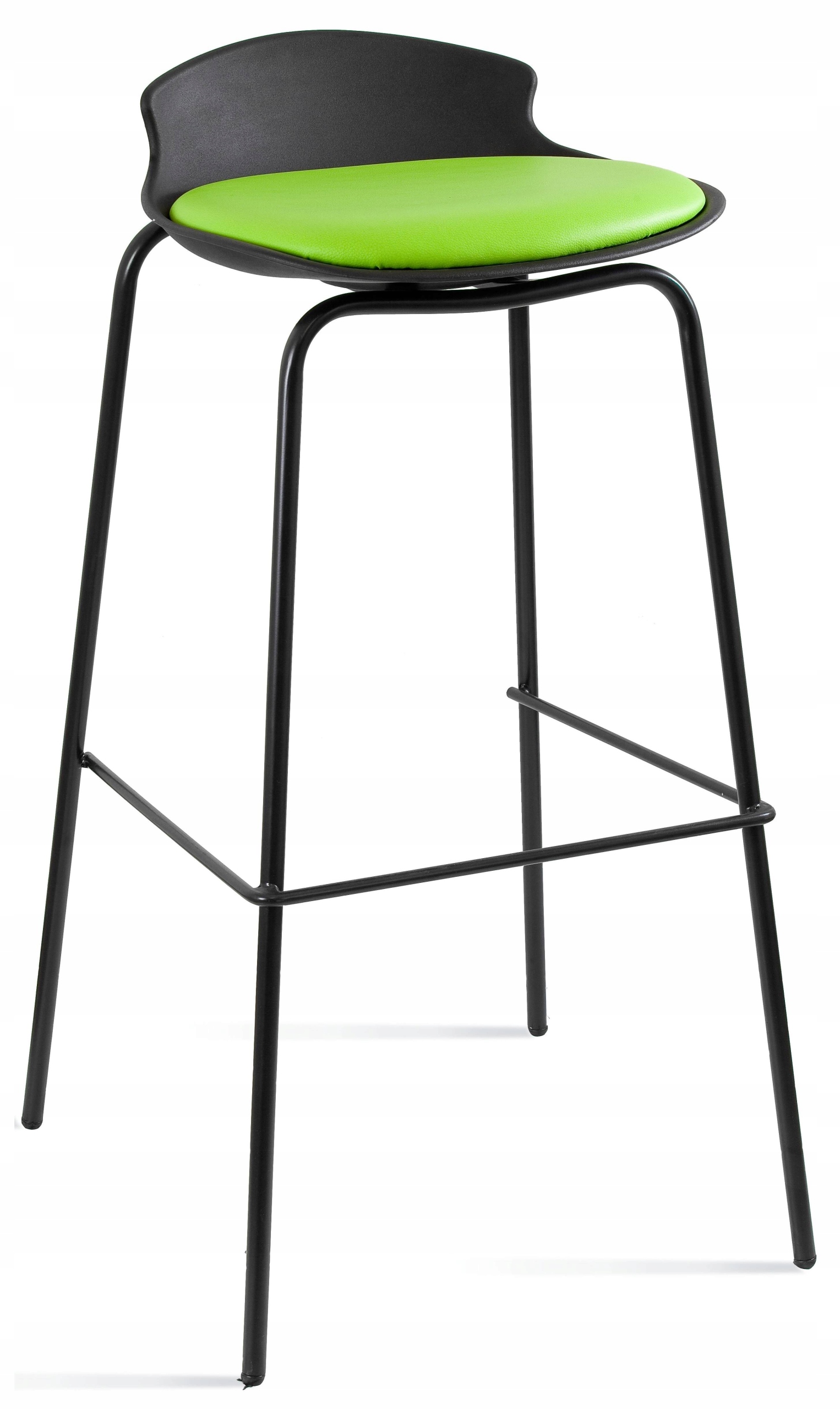 Hoker Barowy Duke Zielony Nowoczesny Stołek Barowy Ekoskóra do Kuchni