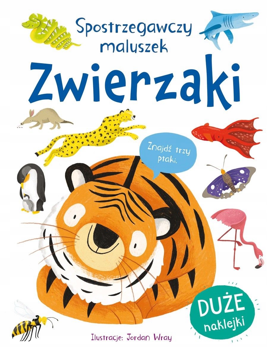 Spostrzegawczy maluszek Zwierzaki Duże naklejki