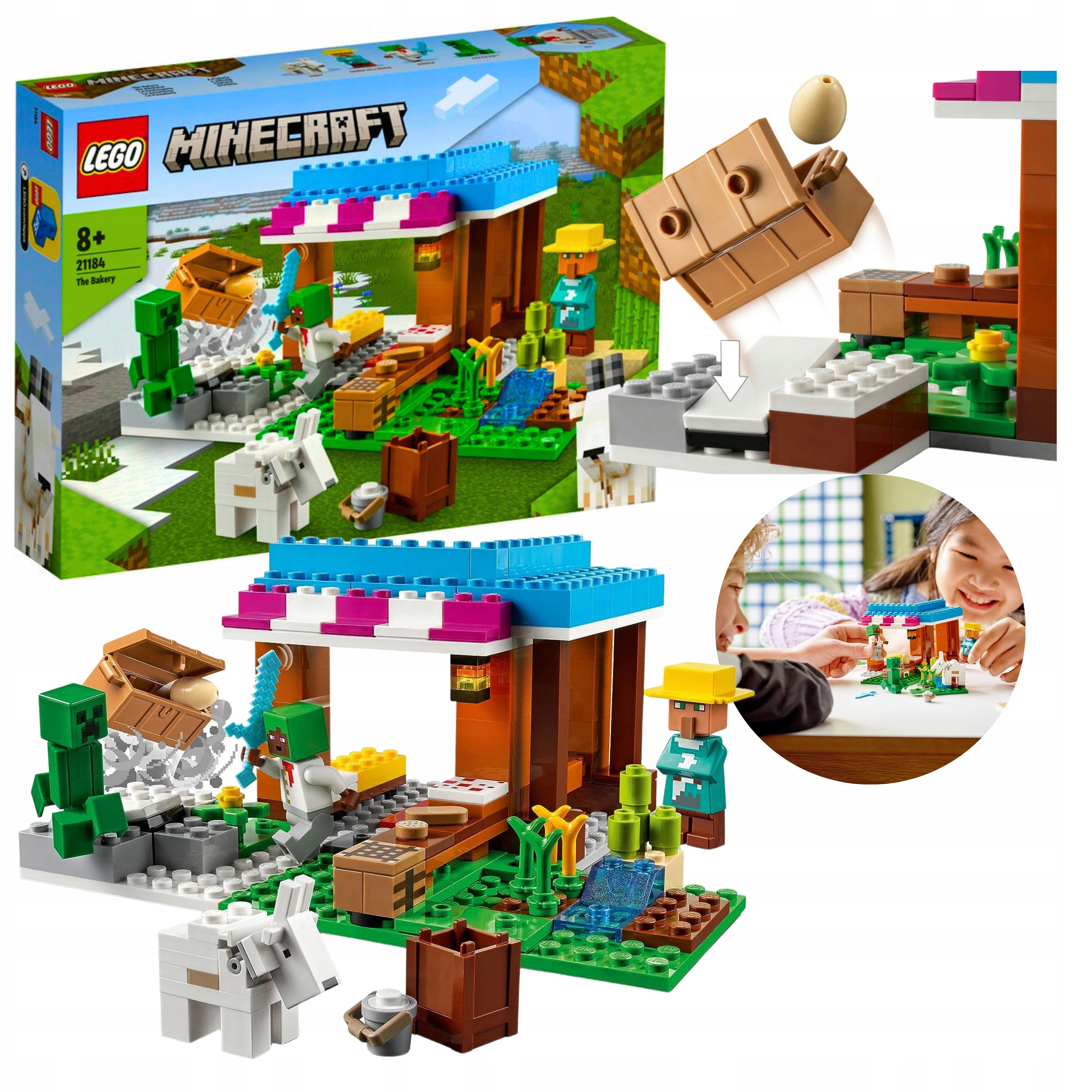 Klocki LEGO Minecraft Piekarnia 21184 creeper