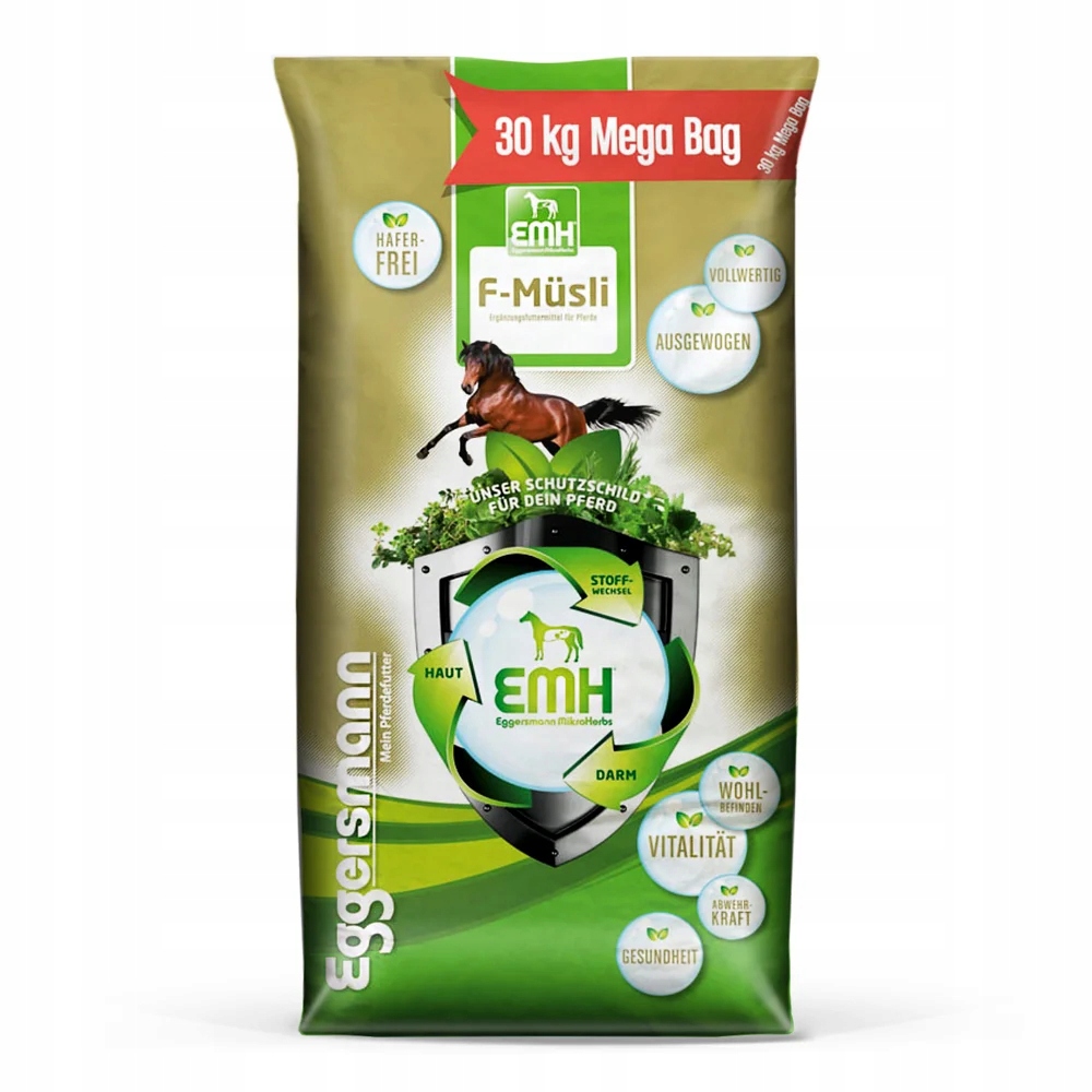 Bezowsowe musli Emh F dla koni 30kg z prebiotykiem