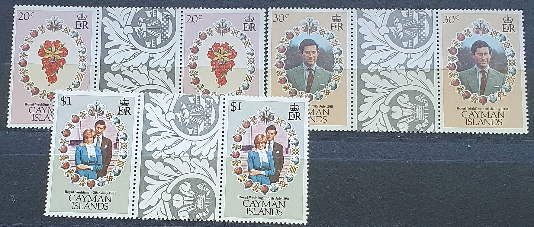 KOLONIE ANGIELSKIE CAYMAN ISLANDS ** 1981 MI 475-477