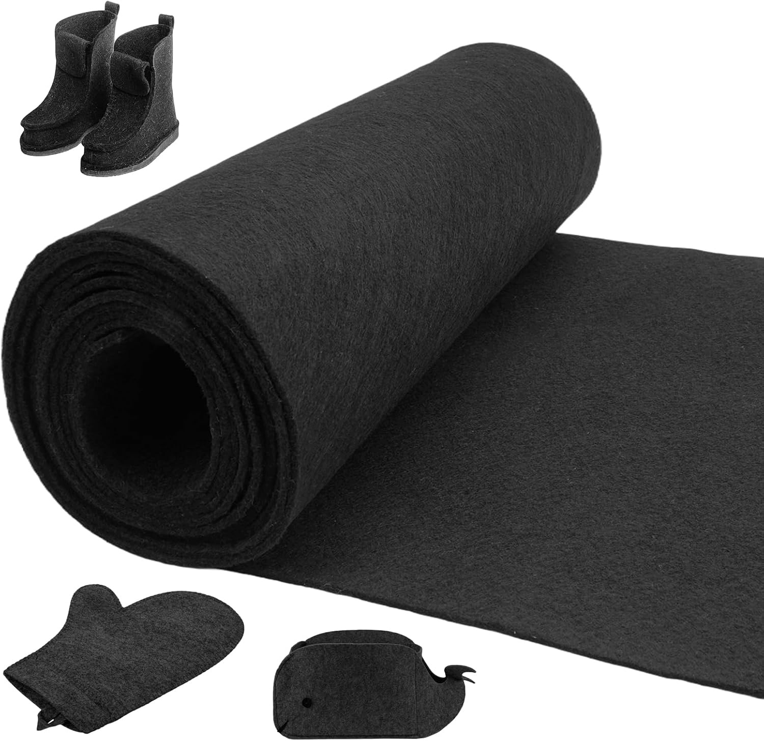 Role Plsti Materiál Tkanina Na Šití Ruční Práce Diy Černá