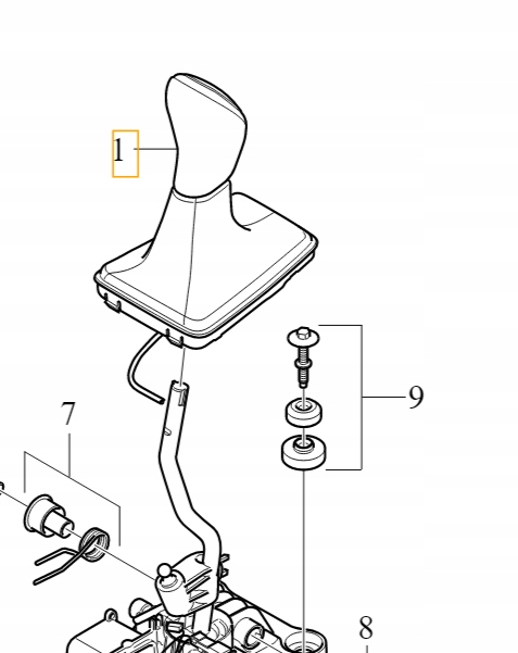 Volvo V40 V40CC podsvícená manuální převodovka 6 31325803