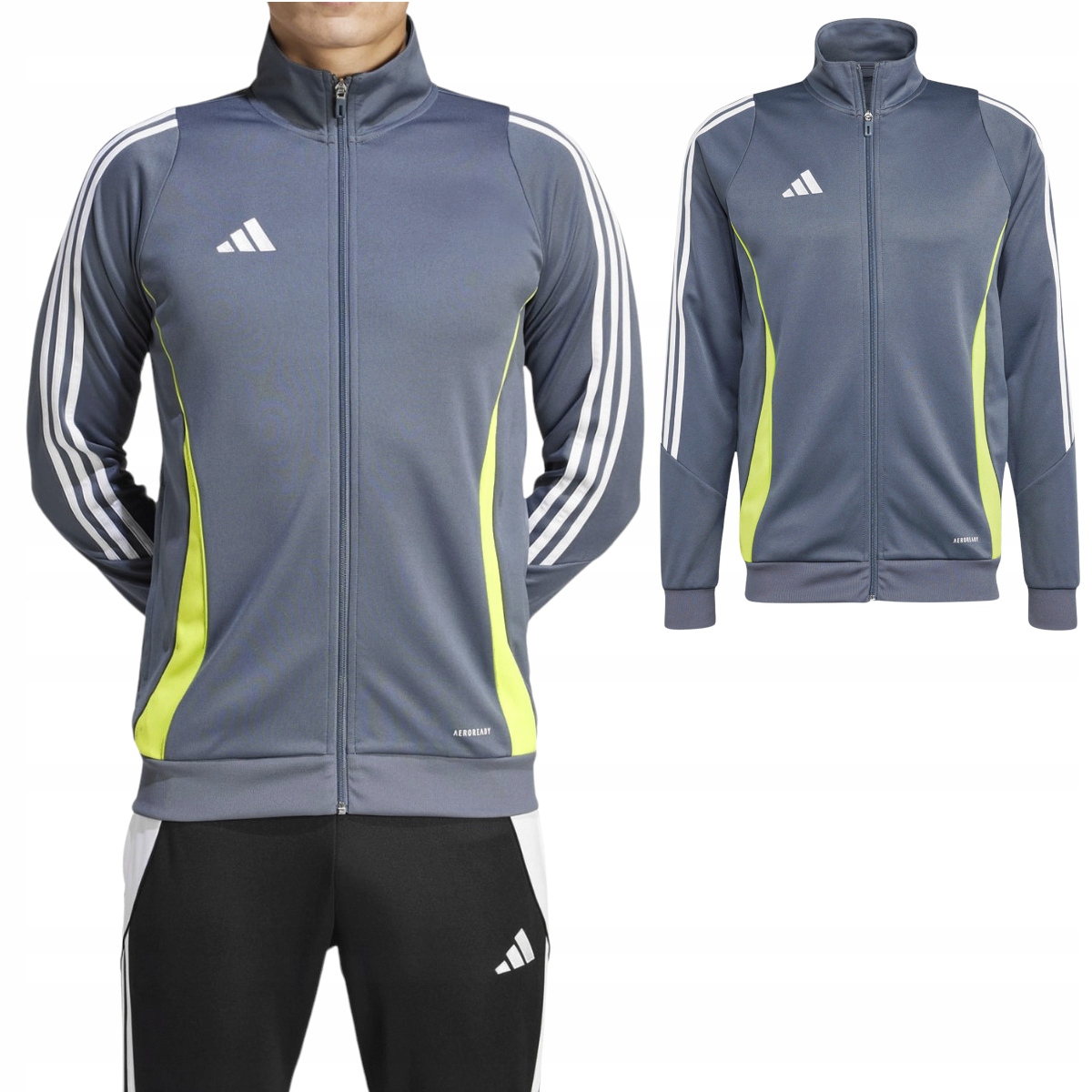 Bluza Męska Adidas Tiro24 Treningowa Rozpinana Stójka Zapinane Kieszenie XL