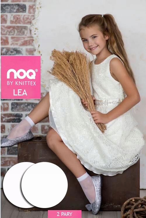 

knittex Lea skarpetki 15 den białe 2 Pary Uni