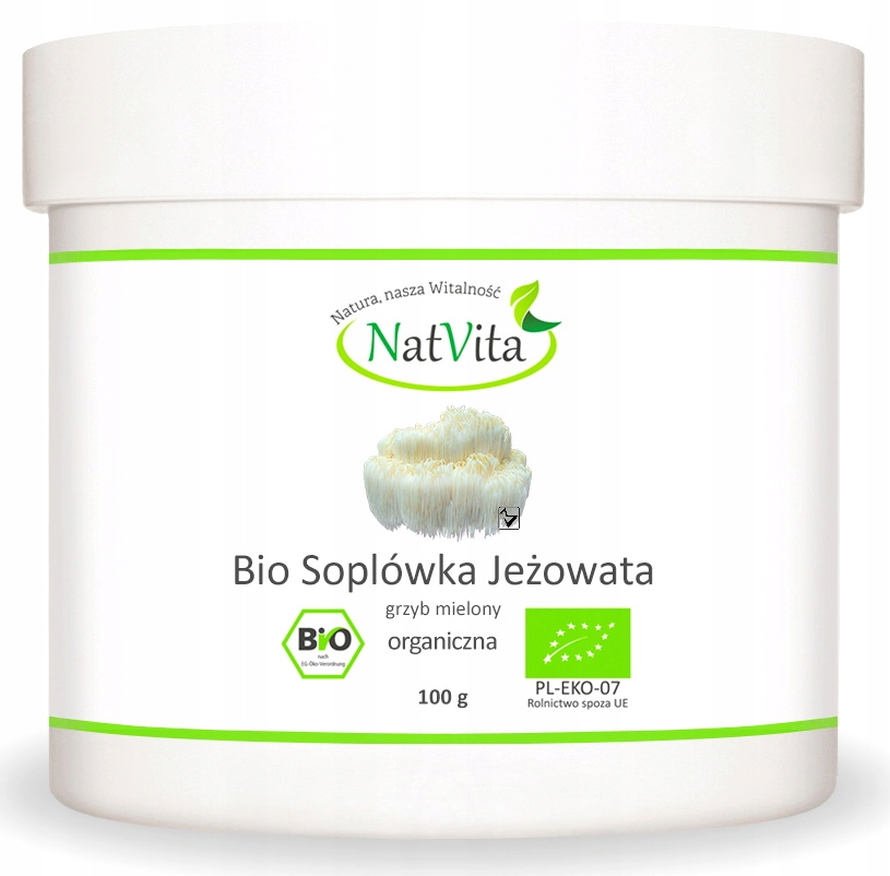 

NatVita Soplówka Jeżowata Bio Grzyb proszek 100g